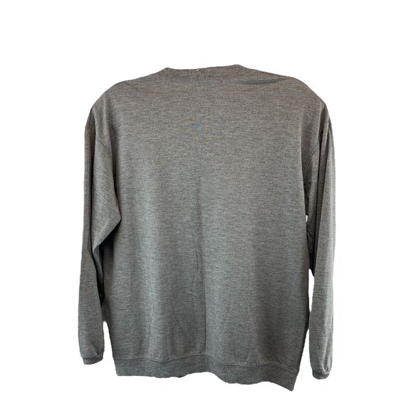 Color Cues Womens Cardigan Sweater Size Medium Gray Pockets Button Lightweight - Picture 2 of 9